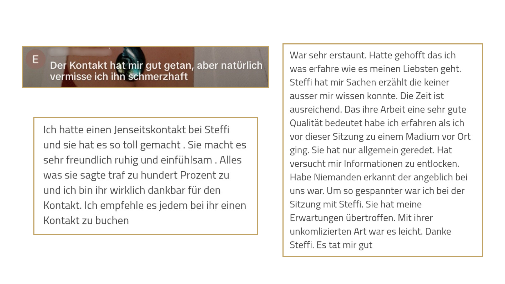 Rezensionen Jenseitskontakt mit Steffi Stolz