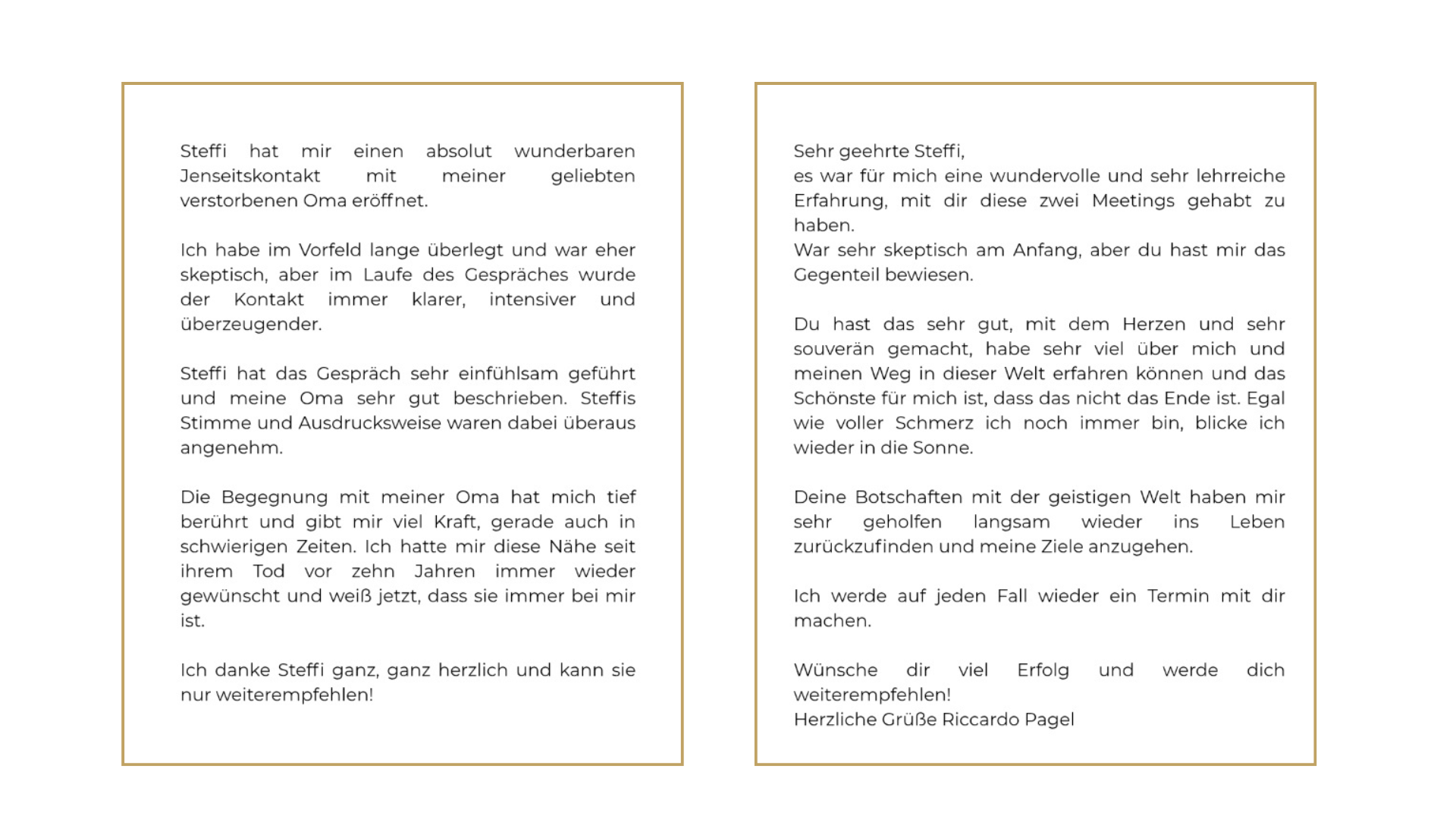 Jenseitskontakt Kundenstimmen